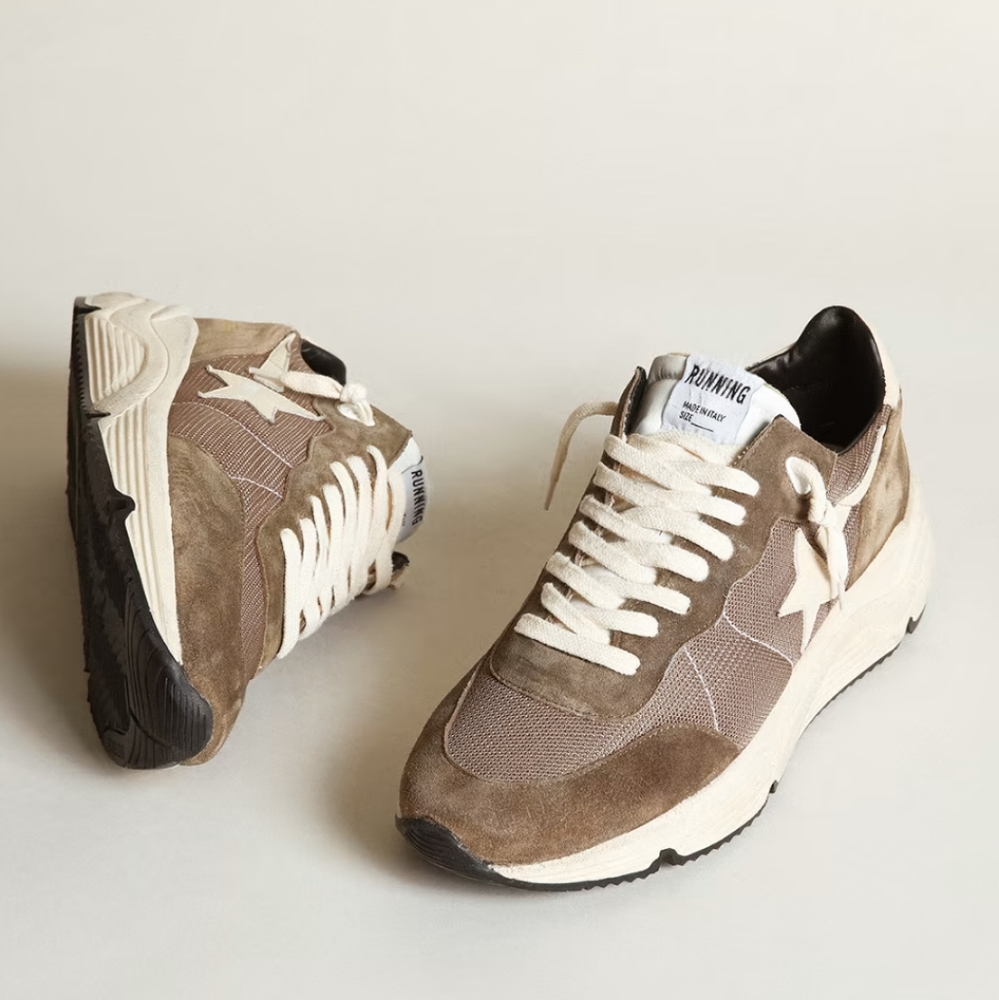 New Golden Goose Men's Lace Up Running Sneakers